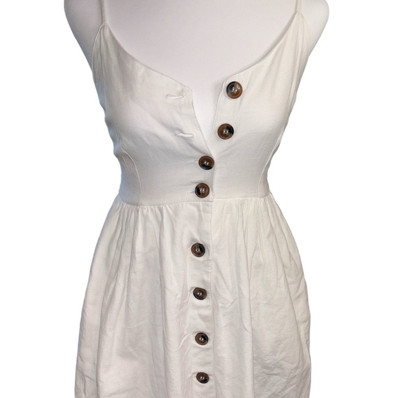 Japna white button up summer dress. Size Small - Picture 4 of 7